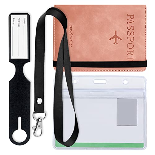 Kalevel Reisepasshülle, RFID-blockierend, Reisebrieftasche, Leder, Reisebrieftasche, Organizer, Zubehör mit Kartenfächern, Set für Herren, Pink, Medium, fein Kalevel Reisepasshülle, RFID-blockierend, Reisebrieftasche, Leder, Reisebrieftasche, Organizer, Zubehör mit Kartenfächern, Set für Herren, Pink, Medium, fein von Kalevel
