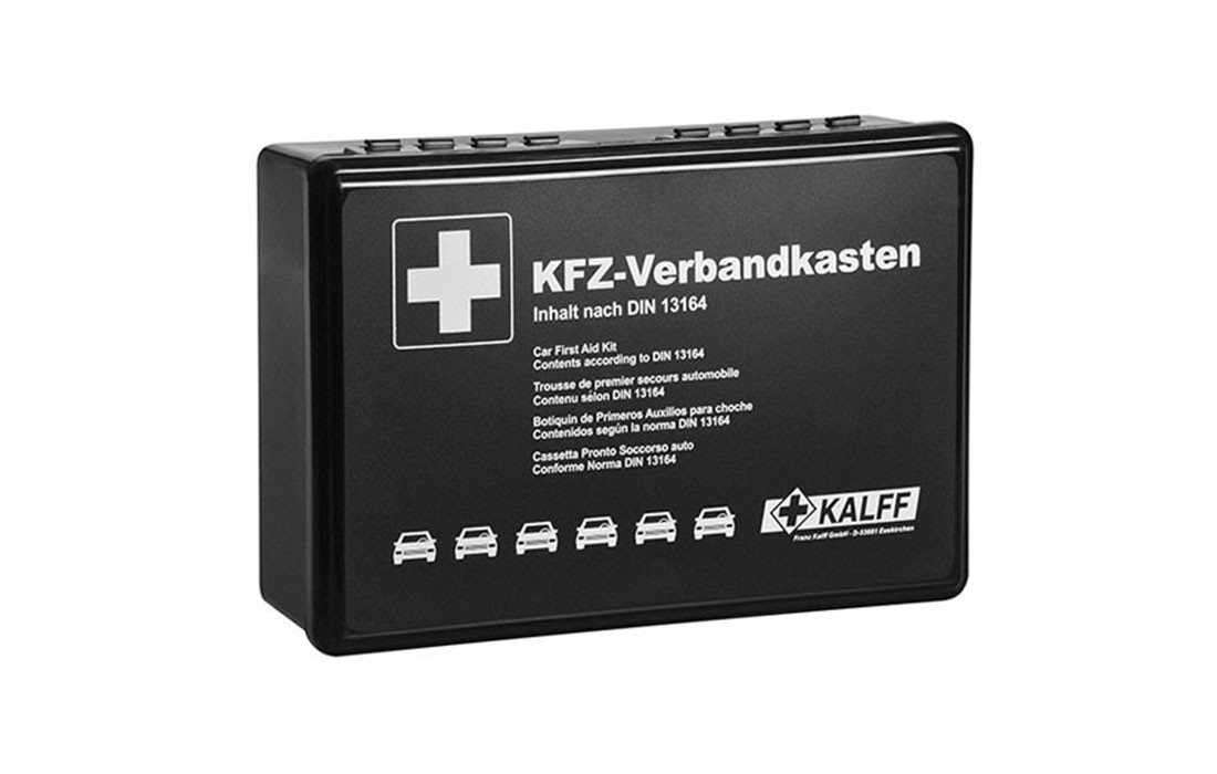 Kalff KFZ-Verbandkasten KFZ-Verbandkasten Standard – schwarz, (1 St) von Kalff