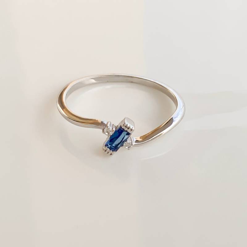 Personalisierter Geburtsstein Ring/Schmuck Silber Ringe Für Frauen Saphir Geburtstagsgeschenk Geschenk Zum Abschluss von KaliPureGold