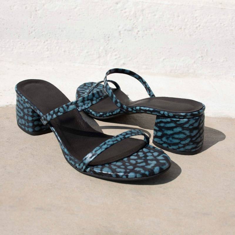 Sandalen Mit Blockabsatz, Heels Riemchen, Absätze 2 Zoll, Blaue Absätze, Frauen Blockabsätze, Mules Blockabsätze, Blockabsätze Riemchen von KalicosisShoes