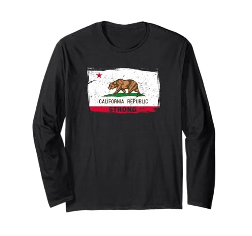 California Republic Strong Kalifornien Flagge Damen Herren Langarmshirt California Republic Strong Kalifornien Flagge Damen Herren Langarmshirt von Kalifornien Flagge Co.