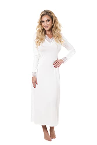 Kalimo Damen Halka Ceylon - Ecru 2xl Nightgown, Ecru, XXL EU von Kalimo