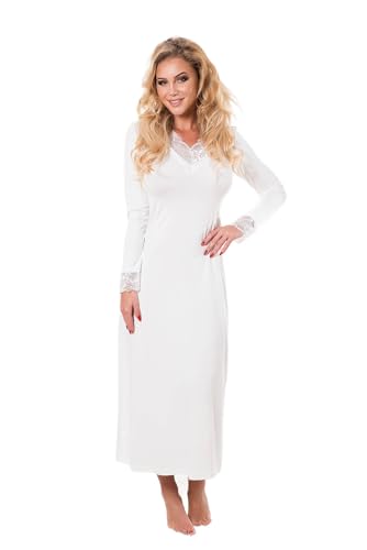 Kalimo Damen Halka Ceylon - Ecru 2xl Nightgown, Ecru, XXL EU von Kalimo