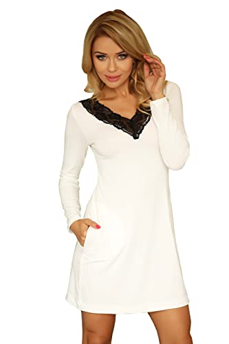 Kalimo Damen Kalimo der Unterrock Nachthemd Nachtkleid Paris Ecru M Nightgown, Ecru, M EU von Kalimo