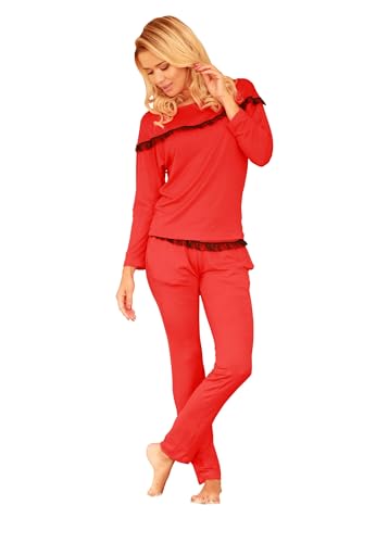 Kalimo Women's Calpe Pyjamaset, Rot, XXL von Kalimo