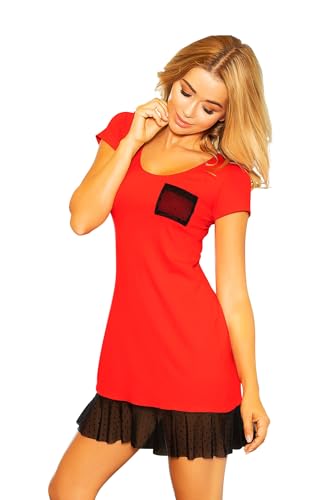 Kalimo Women's Larisa Nightgown, Rot, M von Kalimo