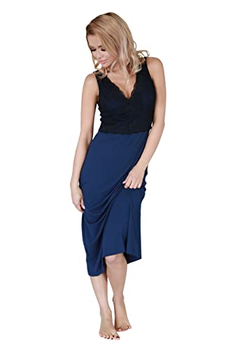 Kalimo Women's Panay Nightgown, Navy, L von Kalimo