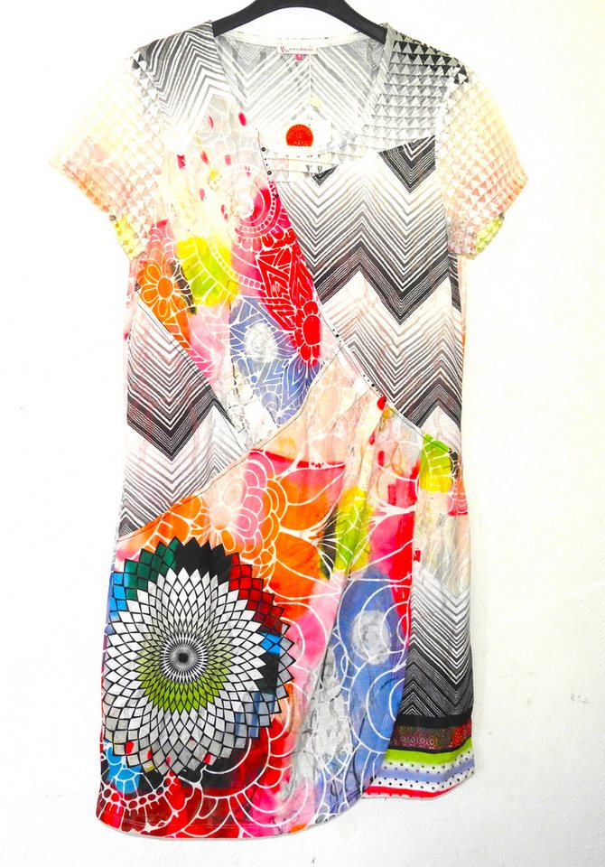 Kalisson Midikleid Kunterbunt Kleid 100% Baumwolle, farbenfroh von Kalisson