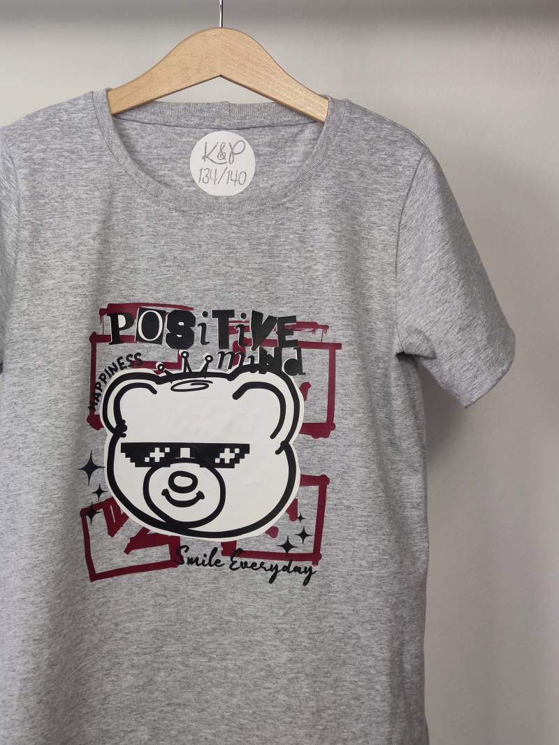 T-Shirt Für Kinder Und Babys - Positive Mind Handgenähtes in Verschiedenen Größen von KaliundPepeDesign