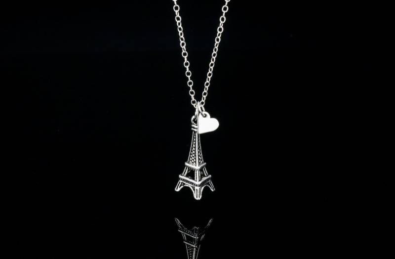 sterling Silber Eiffelturm Halskette, Reise Charm, Paris Schmuck von KallenDesign