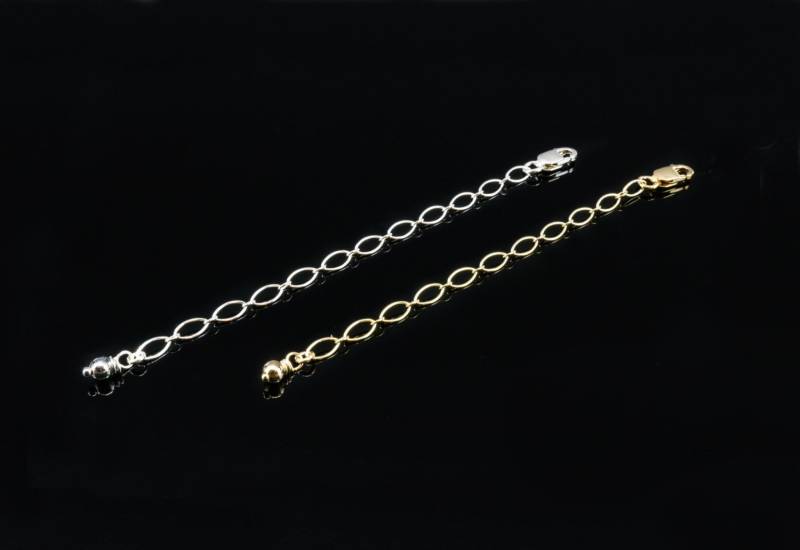 Kettenverlängerung, Silber Verlängerung, Gold Halskette Zubehör, Kette Länger Machen von KallenDesign