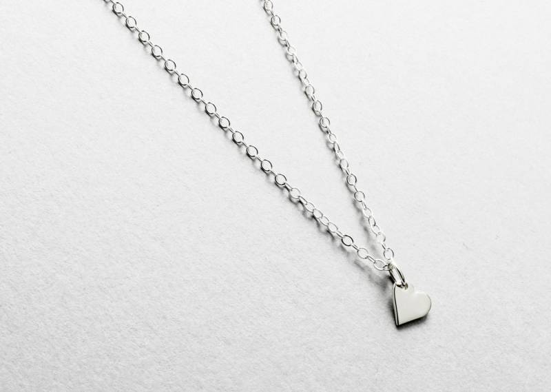 sterling Silber Herz Halskette, Mutter Tochter Schmuck von KallenDesign