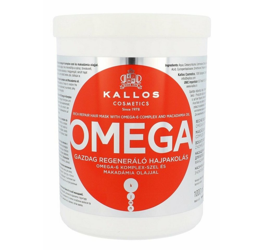 Kallos Cosmetics Haarkur Hair Omega Maske 1000ml von Kallos Cosmetics