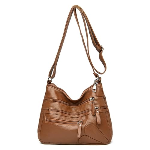 Handtasche Damen Weiche Leder -umhängetasche Von Frauen - Große Kapazität Crossbody -Tasche Für Pendeln, Arbeit Und Einkaufen-schwarz von KaloKLU