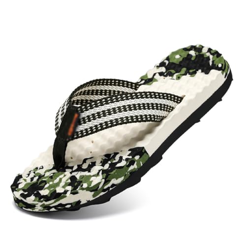 KaloKLU Person Schleppmassage Hausschuhe, Fingermassage Sandalen, Fußbogen Schmerzbehandlung Reflexionsbereich, Outdoor-Wort Schlepp Strandhausschuhe von KaloKLU