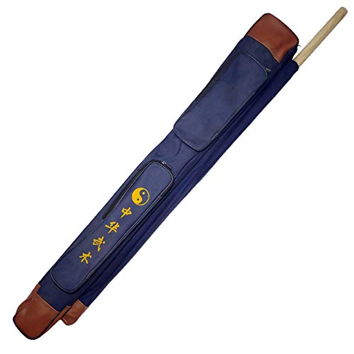 KaloKLU Schwerttasche aus verdicktem Oxford-Stoff Doppel-Schwertetui mit Stocktasche Kampfsport-Schwerttasche Multi-Funktions-Kampfsport-Ausrüstungs-Taschen-Set von KaloKLU