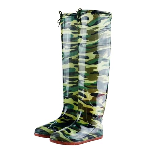 Watstiefel Camouflage Watstiefel Für Männer Frauen Hüftstiefel Leichtgewichtige wasserdichte Anti-Rutsch-Regenstiefel Für Angeln Jagd von KaloKLU