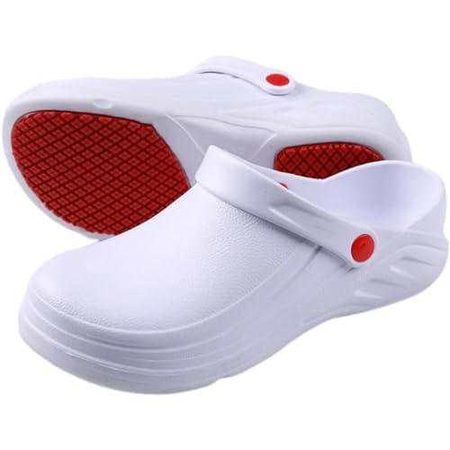 KaloKLU Oil Resistant Cooking Shoes Clogs for Women Men Non-Slip Kitchen Shoes Garden Safety Work Shoes with Comfortable Sports Insole von KaloKLU