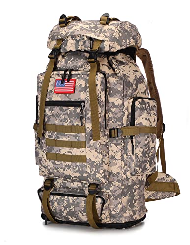 Waterproof Camping Hiking Backpack 100L Molle Rucksack Large Daypack for Travelling von KaloKLU