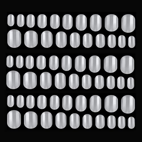 Kalolary 600pcs Kinder Falscher Nagel, Falsche Nägel zum Aufkleben Künstliche Fingernägel Natural Acryl Nagelspitzen Volle Abdeckung Kurzer falscher Nagel Geschenk für Mädchen von Kalolary