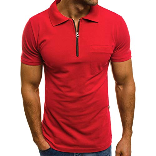 KaloryWee T Shirt Polo Shirts Hemd Herren 2021 Poloshirt Männer Hemden Kurzarm Bügelfrei Comfort Langarm Slim Fit Bluse T-Shirts mit Brusttasche von KaloryWee