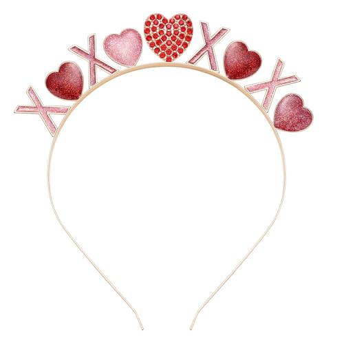 Blingbling Haarreif mit Kristallen, Valentinstag, Herz-Stirnband, Party-Kopfbedeckung, Rosenverkauf, Pedlar, Haarreif, Jahrestag, Valentinstag von Kalttoy