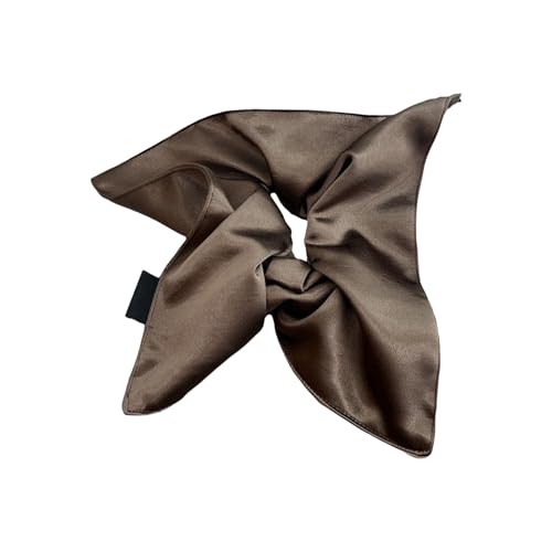 Eleganter Haargummi, elastische Haargummis, gerüscht, französische Haarringe für elegante Hochsteckfrisuren, geeignet für langes Haar, dehnbare Haargummis, Satin-Haargummi von Kalttoy