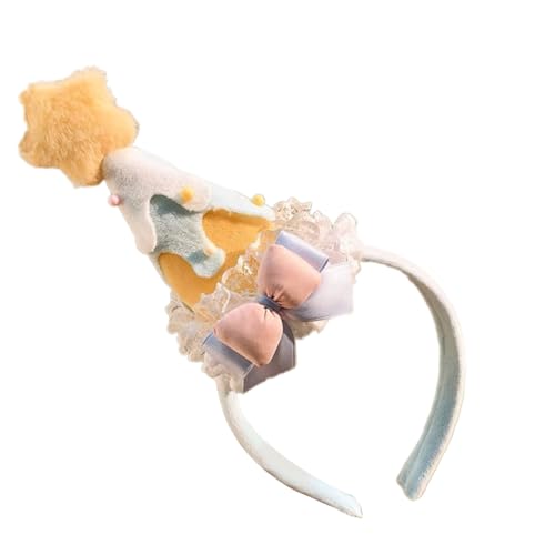 Kalttoy Schöne Sternschleife Haarreif dekorative Kopfbedeckung Haarspange für Kinder Erwachsene Musik Festival Geburtstag Versammlung Event Kinder Geburtstag Feier Kopfschmuck von Kalttoy