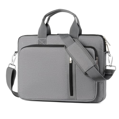 Kalttoy Wasserdichte Laptop Tasche Notebook Fall Sleeve Für 14 15,6 17,3 Zoll Air Pro Computer Schulter Handtasche Frauen Aktentasche, dunkelgrau, 14" von Kalttoy