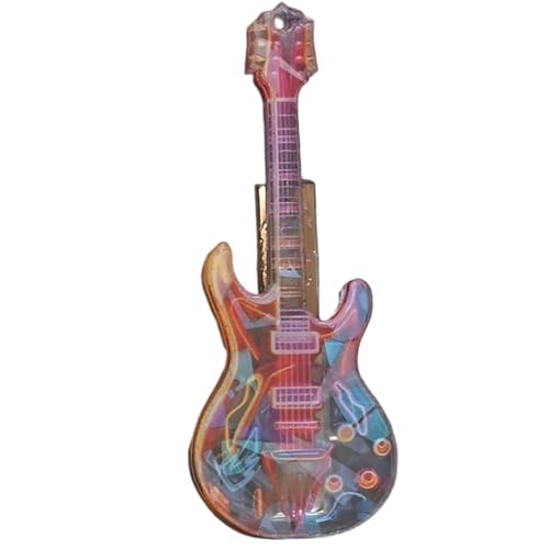 Leichte Gitarren-Haarspange, modisch, langlebig, einzigartige Haarnadel für Musikfestivals und lässige Looks von Kalttoy