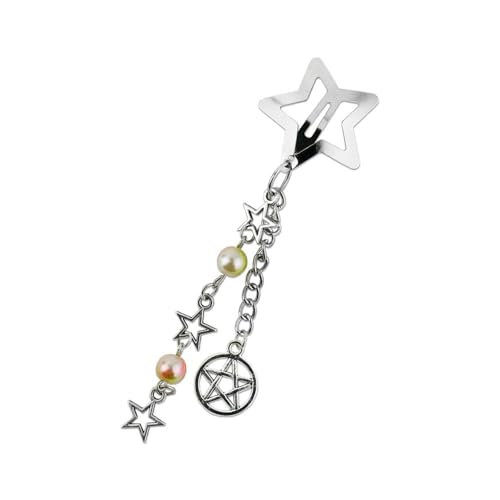 Modische Haarspange aus robuster Legierung mit Sternkette, Haarschmuck für Eleganz zu Freizeitkleidung und besonderen Anlässen von Kalttoy