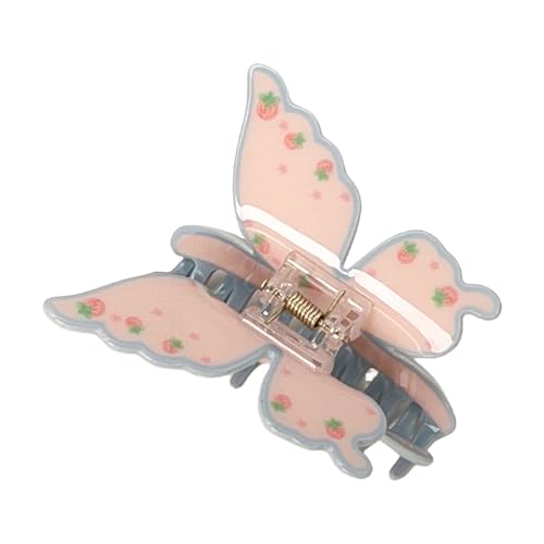 Modische Haarspange mit Schmetterlingsschleifen, Acryl, mit Karomuster, für Damen und Teenager, beliebtes Zubehör von Kalttoy