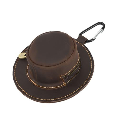 Schlüsselanhänger aus echtem Leder, Kuhhhut, mit Reißverschluss, kleine Münzgeldbörse für Männer und Frauen, tragbare Miniatur-Geldbörse, Kaffeefarben, Leder-Schlüsselanhänger, Kaffeebraun Schlüsselanhänger aus echtem Leder, Kuhhhut, mit Reißverschluss, kleine Münzgeldbörse für Männer und Frauen, tragbare Miniatur-Geldbörse, Kaffeefarben, Leder-Schlüsselanhänger, Kaffeebraun von Kalttoy