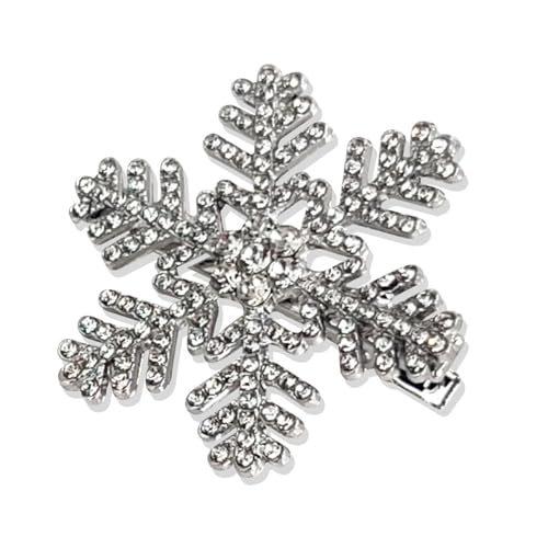 Schneeflocken-Haarspangen, süße Haarnadel, Weihnachtsstrass, Haarspange, Weihnachten, für Frauen von Kalttoy