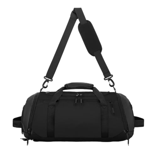 Wasserdichte Sporttasche mit Schuhfach und Nassfächern, Farbe: Schwarz von Kalttoy