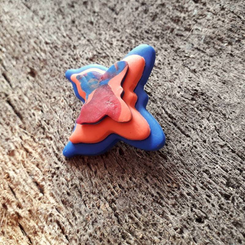 Geschichtefalter Brosche, Polymer Clay Boho Naturliebhaber Geschenk, Geschenk Für Sie, Mama, Bunte Spaß Brosche Geschichtefalter Brosche, Polymer Clay Boho Naturliebhaber Geschenk, Geschenk Für Sie, Mama, Bunte Spaß Brosche von KalungCreations