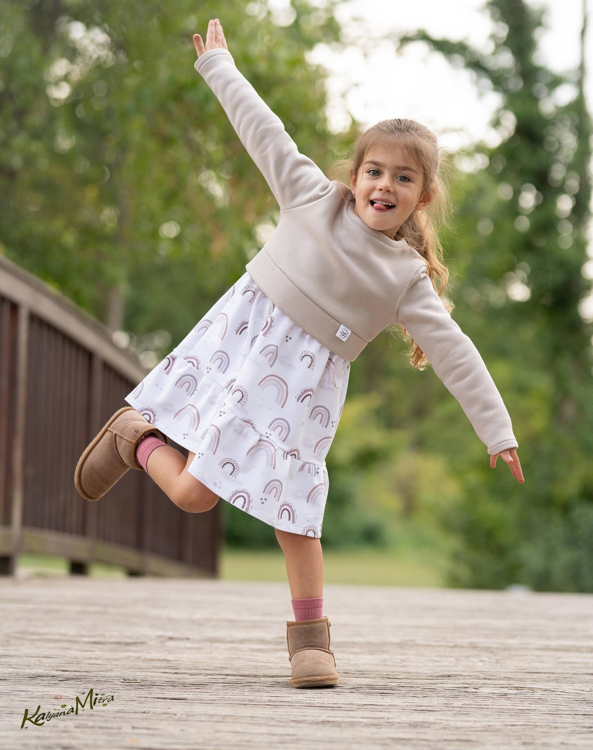 Boho Kleid Drehkleid Baumwolle Ökologisch&fair Regenbogen Rainbows Boho Kleid Drehkleid Baumwolle Ökologisch&fair Regenbogen Rainbows von Kalyana