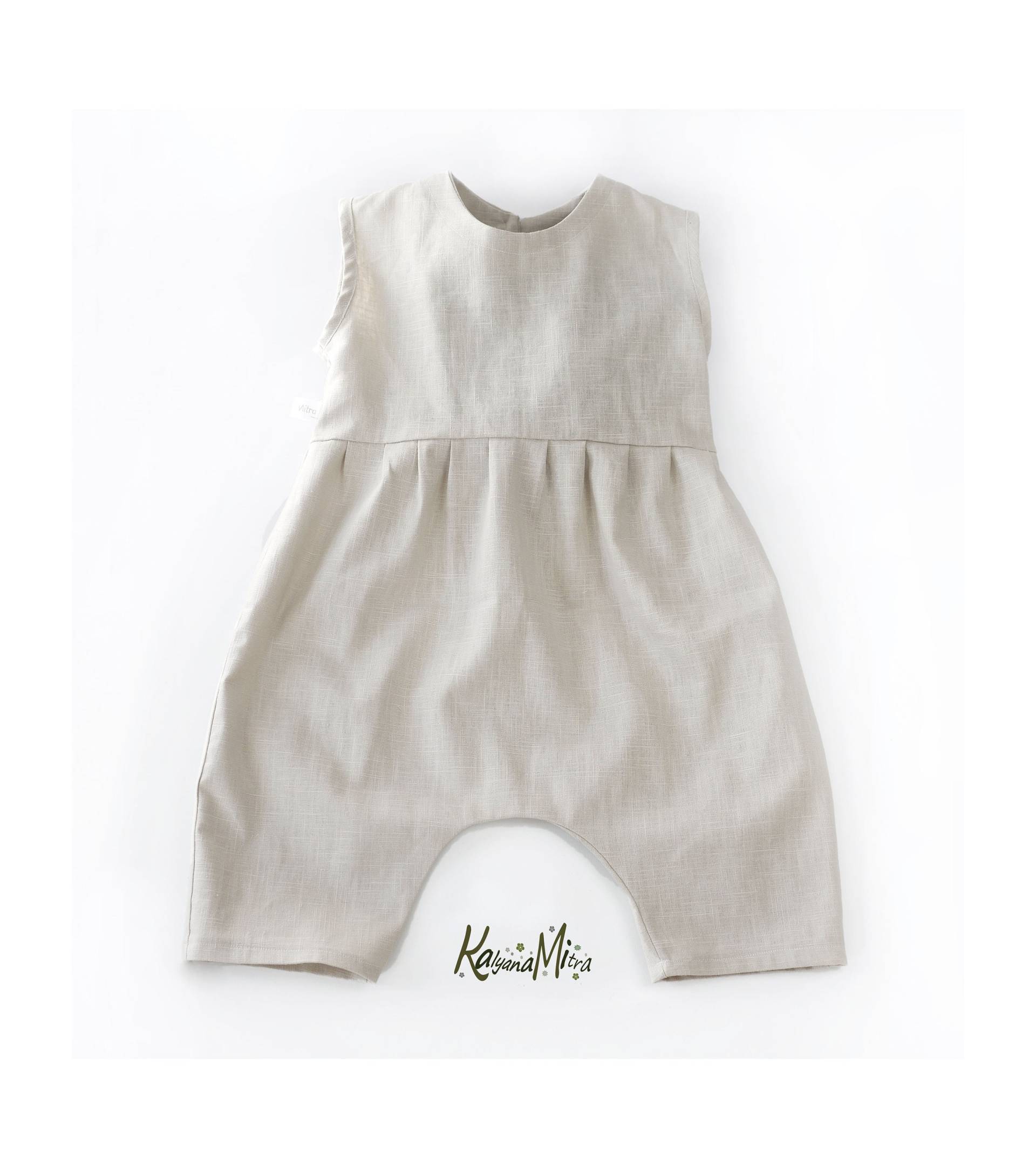 Farbwahl Romper Kurzes Bein Leinen Body Strampler Latzhose Overall Farbwahl Romper Kurzes Bein Leinen Body Strampler Latzhose Overall von Kalyana