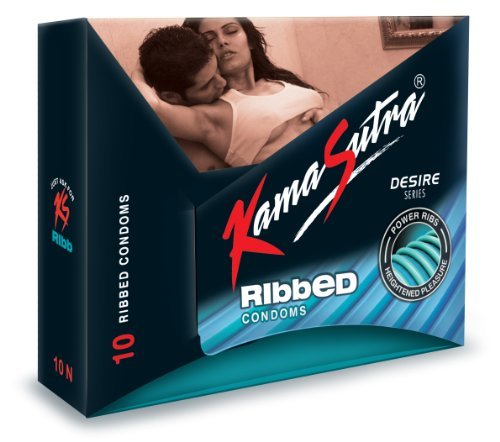 Kamasutra 10pc Pack Condoms - Ribbed Condoms - Powerribs - Naked & Discreet Pack by KS (KamaSutra)(Ship from India) von KamaSutra