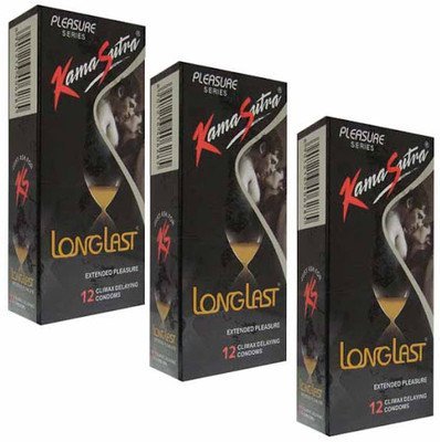Kamasutra Long Lasting Condom (Set of 3, total 36 condoms)(Ship from India) von KamaSutra