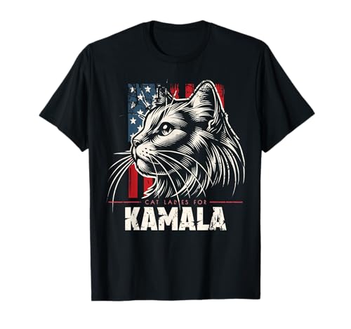 Cat Lady Shirt Kinderlose Katze Damen für Kamala Lustig T-Shirt Cat Lady Shirt Kinderlose Katze Damen für Kamala Lustig T-Shirt von Kamala Cat Shirts...