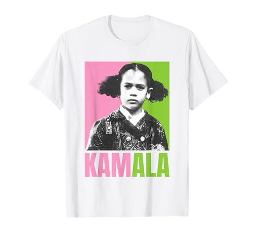 Kamala Harris Girl Cute Melanin Retro Vintage Black History T-Shirt Kamala Harris Girl Cute Melanin Retro Vintage Black History T-Shirt von Kamala Harris Girl Portrait Melanin Pink Green Art