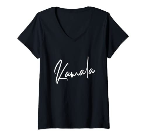 Damen Kamala Harris T-Shirt mit V-Ausschnitt Damen Kamala Harris T-Shirt mit V-Ausschnitt von Kamala Harris