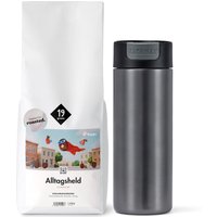 Kaffee-Geschenkset „Alltagsheld to go„ – 1x 1kg Omni-Roast Ganze Bohne und Kambukka Becher von Kambukka
