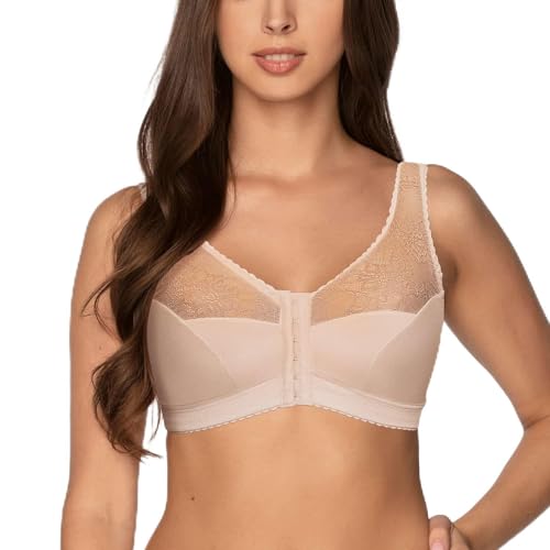 Gaia Dame Soft-BH Träger Geblümt Dessous Unterwäsche Schalen 1163 Rachela, Beige,122B von Kamea