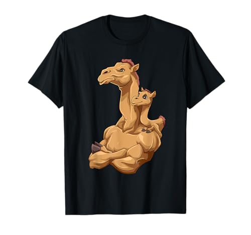 Starkes Kamel mit Kamel Kind für einen Kamel Liebhaber T-Shirt Starkes Kamel mit Kamel Kind für einen Kamel Liebhaber T-Shirt von Kamel Geschenke Vater Kamele und Kamel Junges