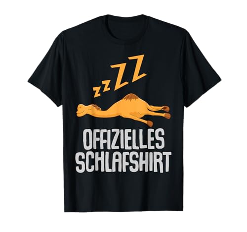 Offizielles Schlafshirt Herren Kamel Spruch Lustig Geschenk T-Shirt von Kamel Shirt Schlafshirt Damen Lustige T-Shirts