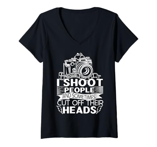 Damen Bester Kameramann T-Shirt mit V-Ausschnitt Damen Bester Kameramann T-Shirt mit V-Ausschnitt von Kameramann -Geschenkfotograf