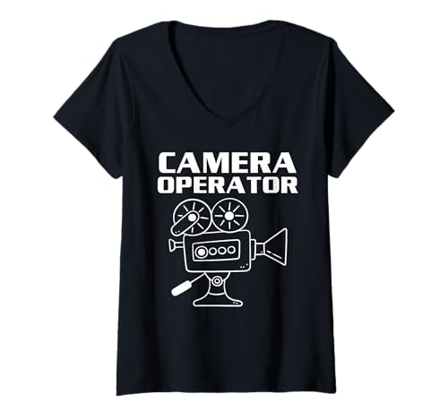 Damen Die besten Leute sind Kameramänner T-Shirt mit V-Ausschnitt Damen Die besten Leute sind Kameramänner T-Shirt mit V-Ausschnitt von Kameramann -Geschenkfotograf