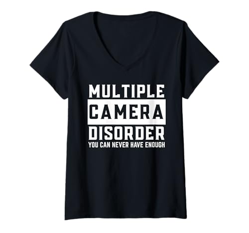 Damen Kameramamamamamamm T-Shirt mit V-Ausschnitt Damen Kameramamamamamamm T-Shirt mit V-Ausschnitt von Kameramann -Geschenkfotograf